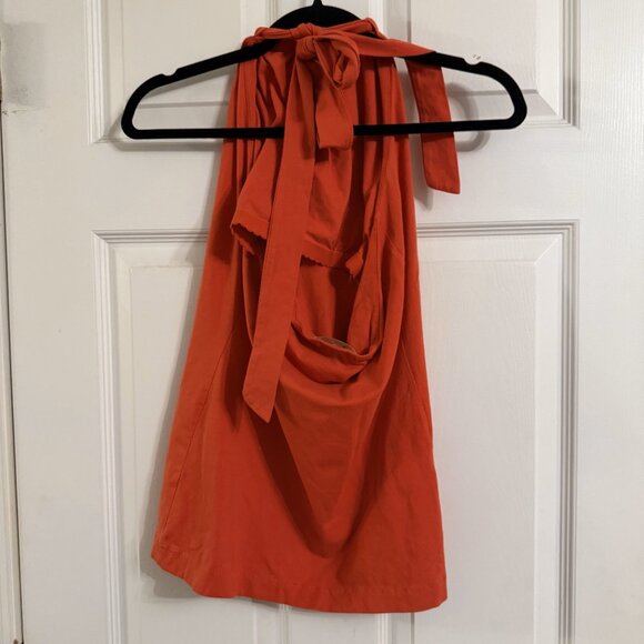 Banana Republic Coral Red Halter Top | Size Medium - Picture 3 of 3
